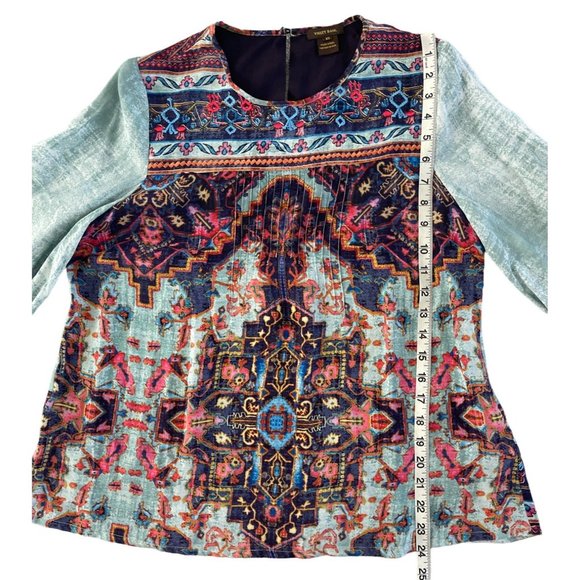 Anthropologie Vineet Bahl Prudence Blouse Boho Bohemian Chic XS $98 - Picture 9 of 14